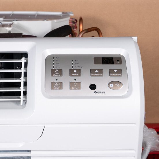 TTW Unit - 12k Gree 26" 208v Air Conditioner With Resistive Electric Heat Product Image 2