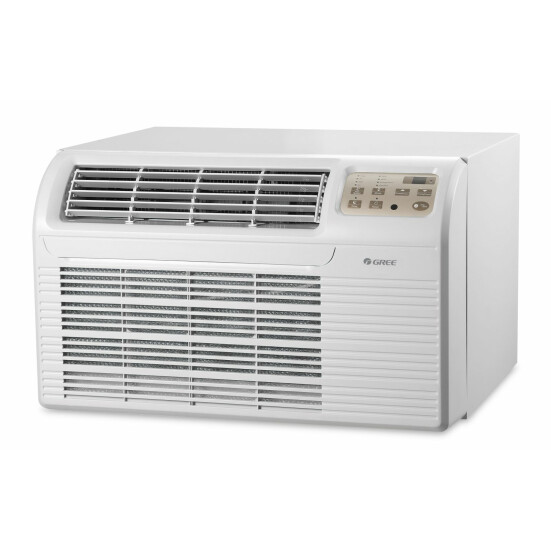 9,000 to 12,000 Btu Gree Through-the-Wall A/C with 3.5 kW Resistive Electric Heat - 208 V / 20 A Product Image