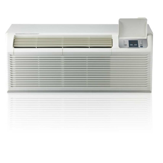 PTAC Unit - 15k Midea HMB92 Series 208v Air Conditioner with Heat Pump and 3.5 kW Resistive Electric Heat Product Image 1